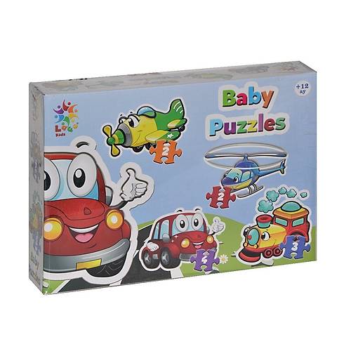 LCBYB003 La�o Kids Baby Puzzles - Ta��tlar / 2+2+3+4 Par�a Puzzle / +1 ya�