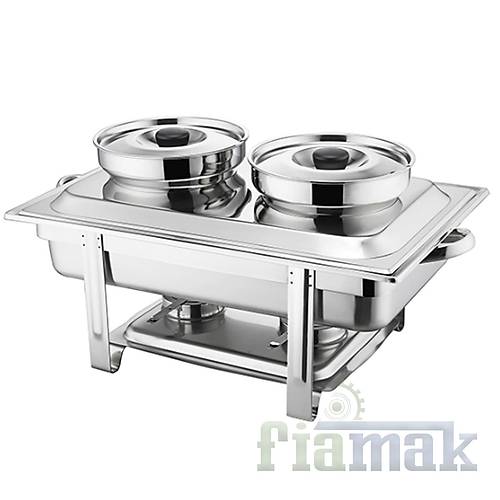 Arisco Yaktl Chafing Dish (Reo) M21178  Paslanmaz elik Gvde, 2 mm ereve Kalnl, Yaktl Istma Sistemi