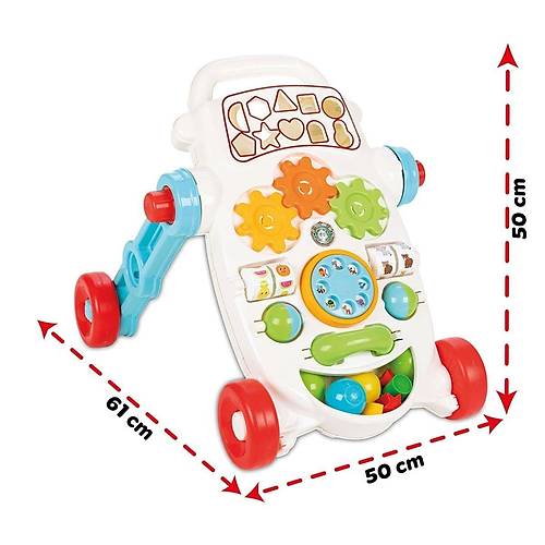 07 539 Happy �lk Ad�m Arabas� Pembe -Pilsan Oyuncak