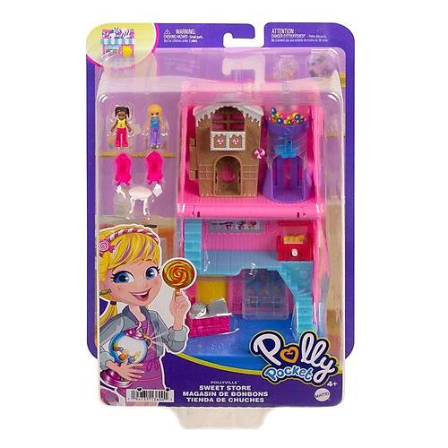 HNB03 Polly Pocket Pollyville eker Dkkan Oyun Seti