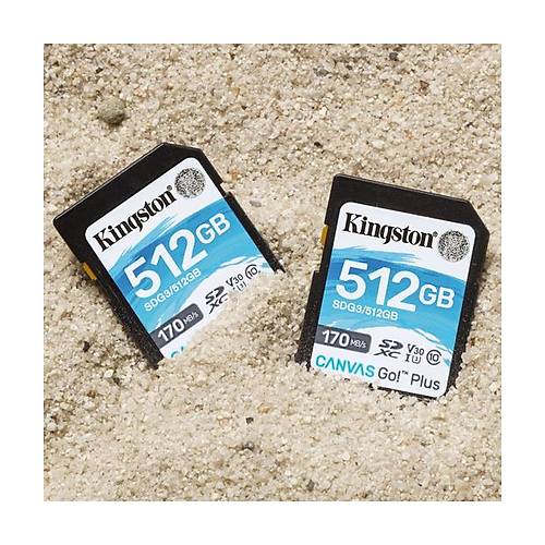 Kingston 512GB SDXC Canvas Go Plus 170R C10 UHS-I U3 V30