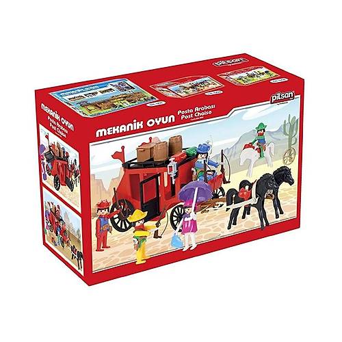 04 002 Mini Mekanik Seri 2 Posta Arabas� -Pilsan Oyuncak