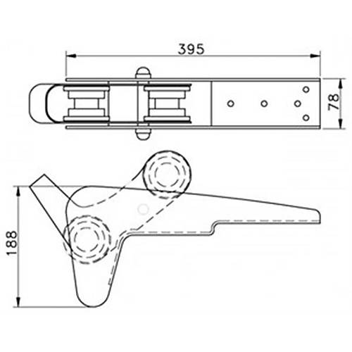 Ba makaras, 78x395mm