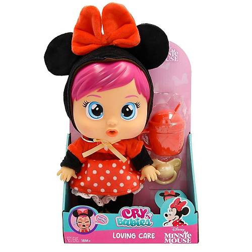 CYB69000 Cry Babies Love and Care Minnie Kostml Bebek
