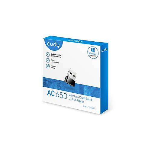 CUDY AC650 WiFi Mini USB Adapt�r