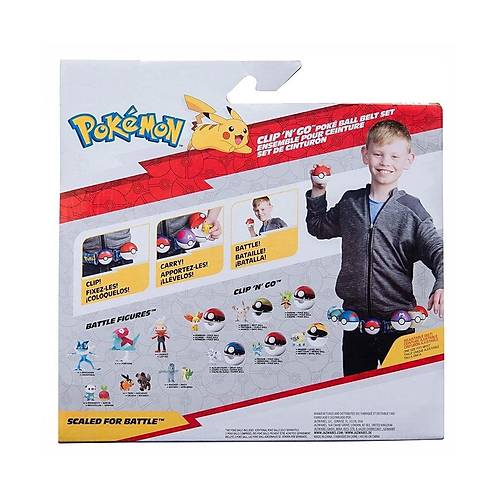 POK 95283-U Pokemon Clip N Go Pokeball Kemer ve Fig�r Seti Seri 1 -Necotoys
