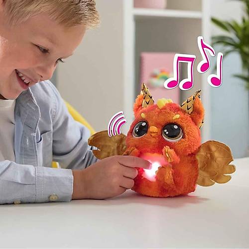 69282 SUN- Sesli ve Ikl Hatchimals Alive Mystery Hatch Draggle nteraktif Pelu Srpriz Yumurta