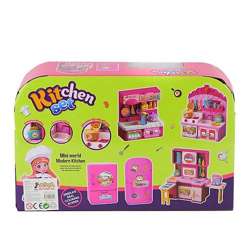 22282-YQL132-3 Mutfak Oyun Seti -Asya Oyuncak