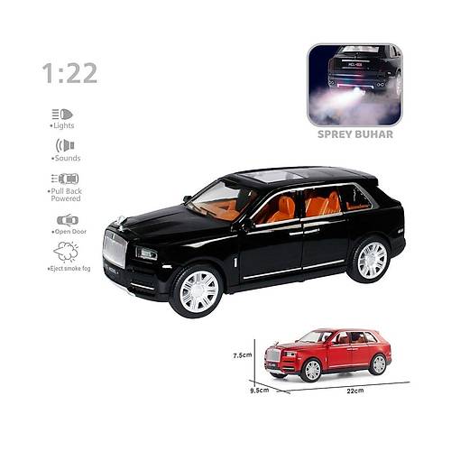 HCL-506A �ek B�rak 1:22 Sesli Ve I��kl� Buharl� RR-L�x Metal Jeep