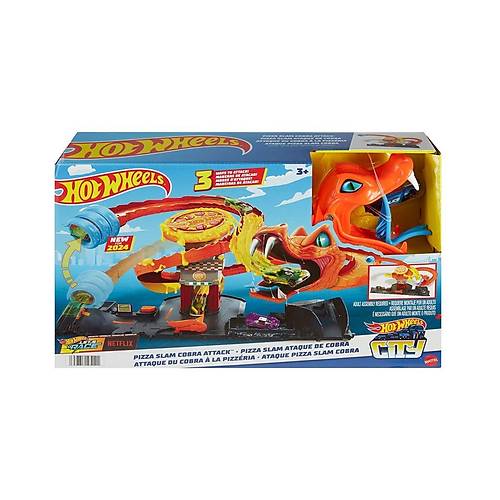 HTN81 Hot Wheels Pizza D�kkan�nda Kobra Maceras� Oyun Seti