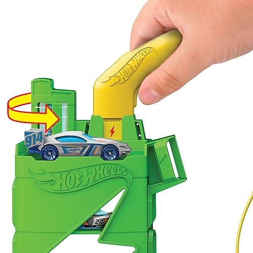 HTN79 Hot Wheels Elektrikli Ara� �arj �stasyonu Oyun Seti