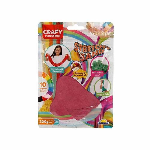 3602 Crafy Stre� Oyun Kumu Pembe 200 g -Sunman