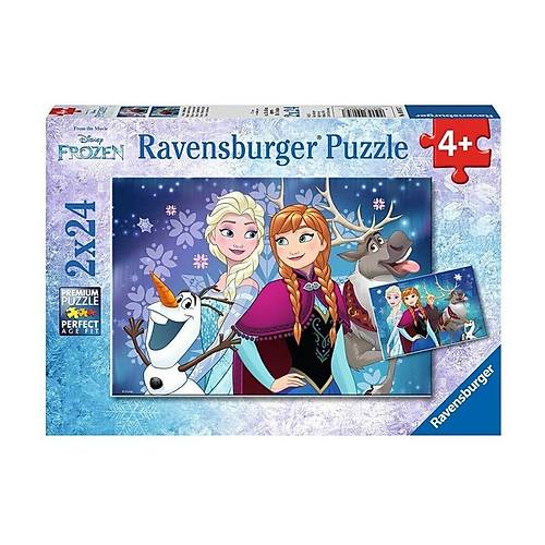 90747 Disney Frozen Kuzey I��klar� 2x24 par�a Ravensburger Puzzle