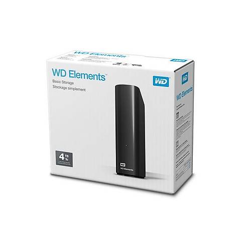 WD Elements 3.5'' 4TB Black USB 3.0 -USB 2.0