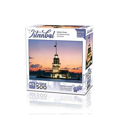 20059 Kz Kulesi Gn stanbul 500 Para Puzzle -KS Puzzle
