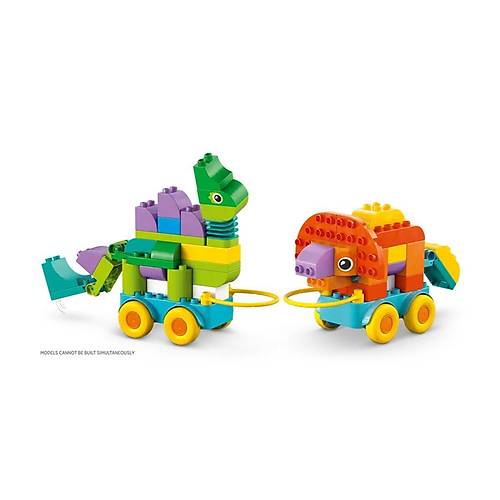 10451 Lego Duplo 3Ƈ Arada Tekerlekli Dinozorlar 103 para +3 ya