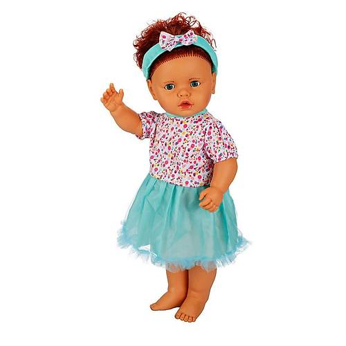 1060011 Lila Sesli Sa�l� Et Bebek 60 cm