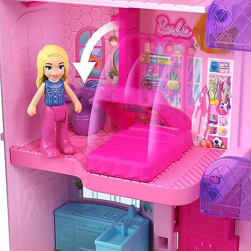 HWP11 Polly Pocket Barbie'nin Evi Temal� Mikro Oyun Seti
