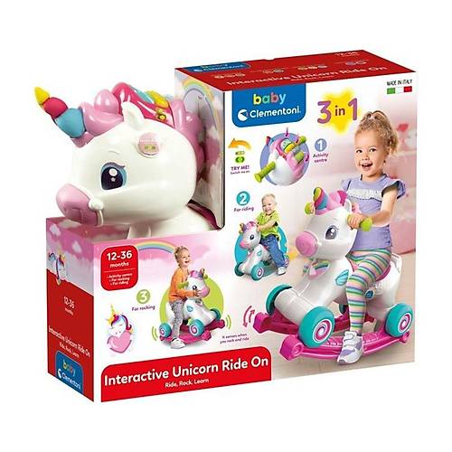 17883 Baby Clementoni - �nteraktif Unicorn 3'� 1 Arada