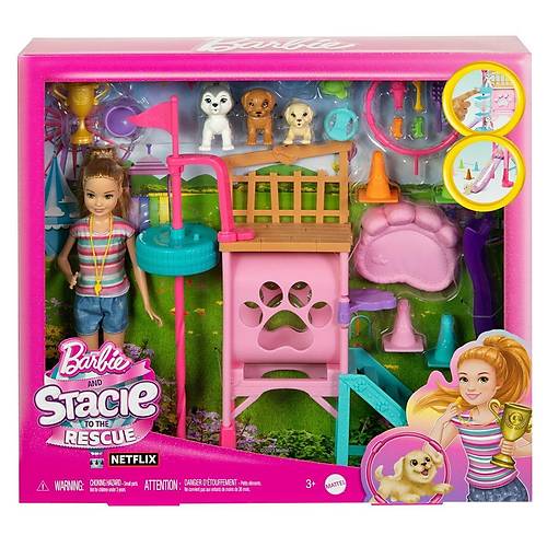 HRM10 Stacienin K�pek�ik Oyun Park� - Barbie and Stacie To The Rescue