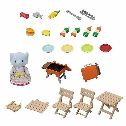 5640 Sylvanian Families Fil Kz ve Barbek Piknik Seti  +3 ya
