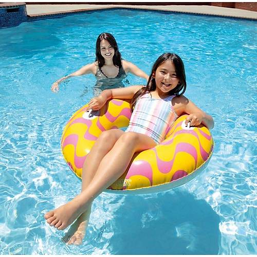 59256 Tutamal Girdap Halkalar Desenli Simit 91 cm