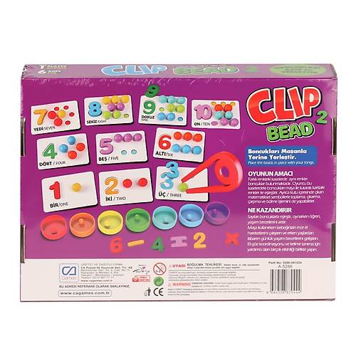 CAPLS-5286 Clip Bead Kutu Oyunu -CA Games