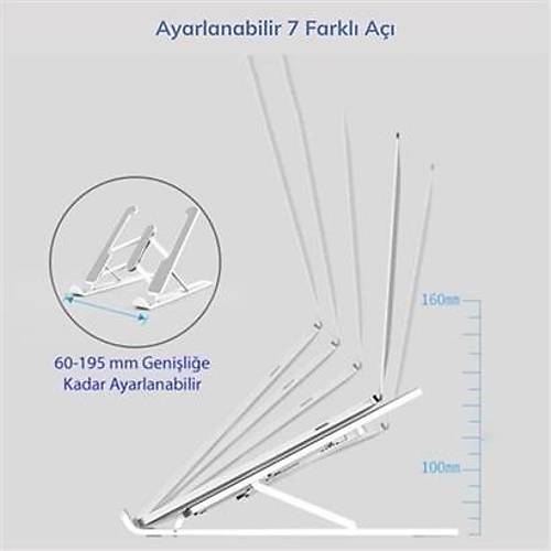 BUFFER Ayarlanabilir Plastik Dizst Destek Taban Katlanabilir Tanabilir Laptop Sehpas Ykselti