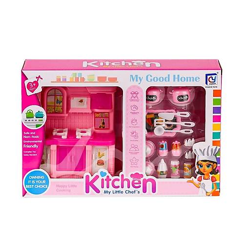 818-110 Aksesuarl� Mutfak Oyun Seti -Karsan Oyuncak