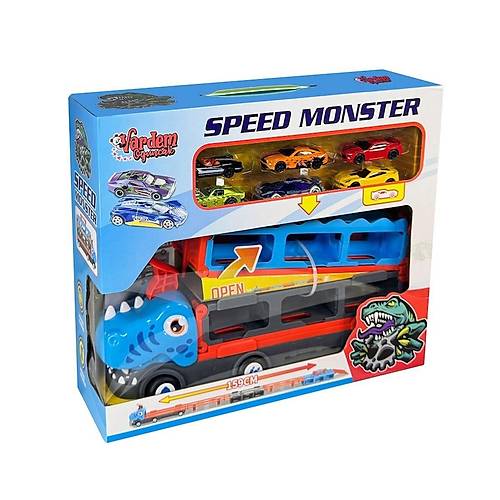 GD001 Parkurlu Araba F�rlatan Dinazor -Vardem Oyuncak