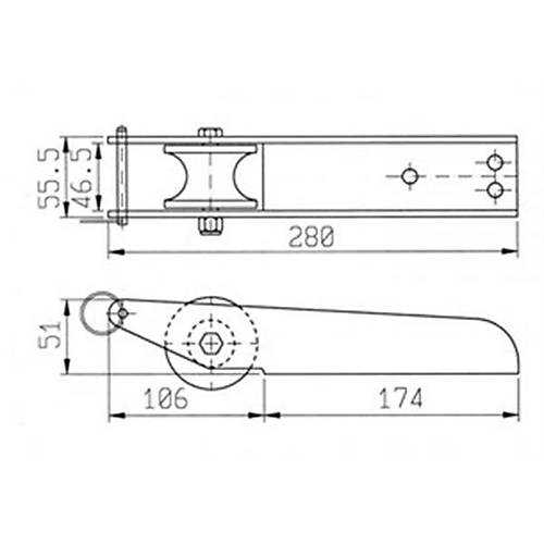 Ba makaras, 56x280mm