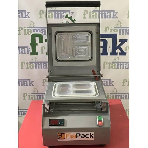 Fiapack Catering Yemek Paketleme Makinesi (3 blmeli) Tabak Kapatma Makinesi - Kase Kapatma Makinesi