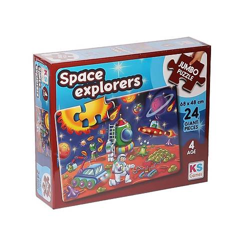 JP 31011 Space Explorers Jumbo Puzzle 24 Par�a -KSPuzzle