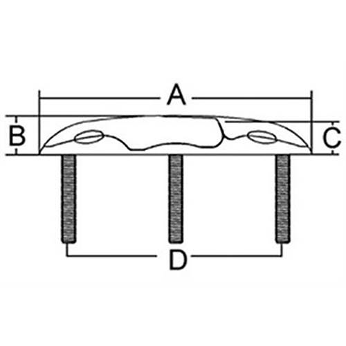 Paslanmaz elik Ko Boynuzu 253mm