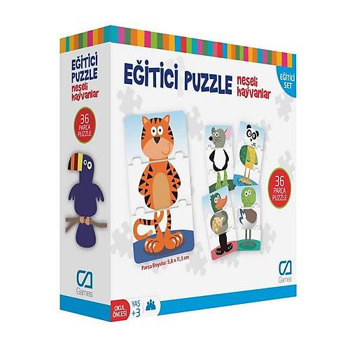 CA.5028 CA Games E�itici Puzzle Ne�eli Hayvanlar