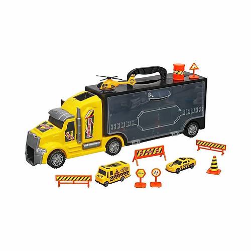 ERN-874 HEROES TOYS �ANTALI �N�AAT TA�IYICI TIR SET�