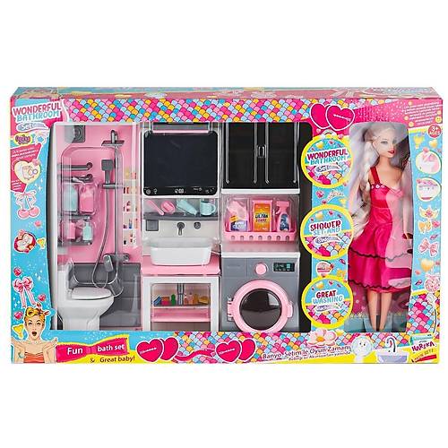 OYD-02393 Bebek ile Banyo Seti Oyun Zaman� -Oyda� Oyuncak