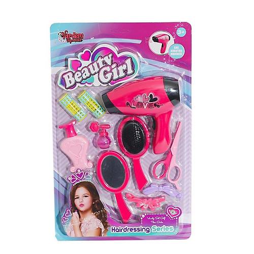 YD-3615-3 Kartela Sa� Kurutmal� G�zellik Seti -Vardem Oyuncak