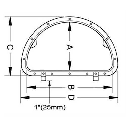 D modern hatch 788mm