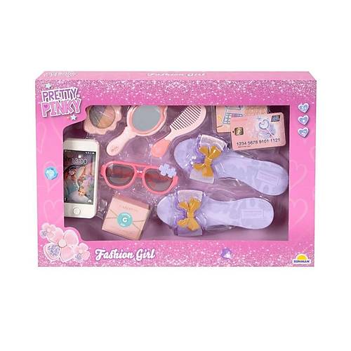 4376 Pretty Pinky Koko� Terlik G�zl�k Tarak Set -Sunman