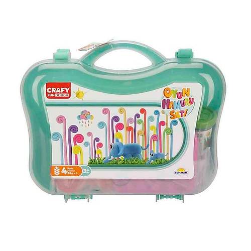 30990 Crafy �antal� Oyun Hamuru Seti 200 g 20 Par�a - Turkuaz