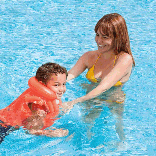 IY58671 Yakal Krmz Yelek 50X47 cm - Vardem Oyuncak