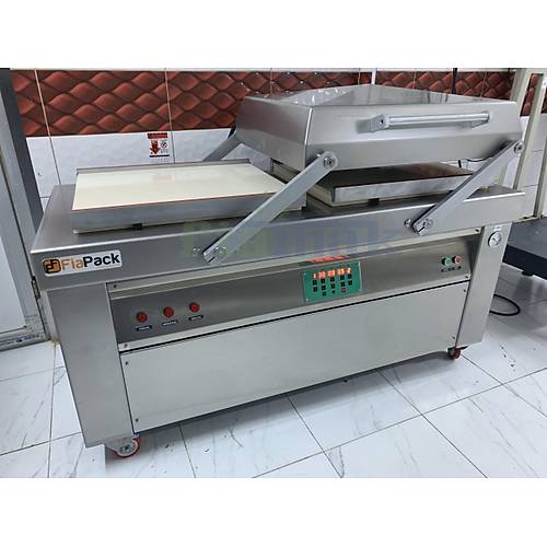 Fiapack Vakum Makinas 70 Cm Profesyonel Tamburlu Vakum ift Odal Vakumlama Makinesi