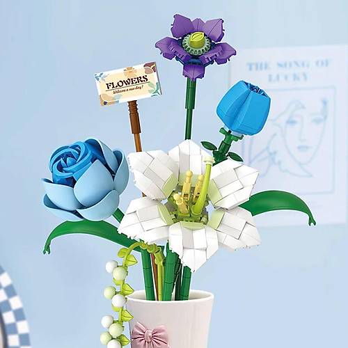 LZ4602 LOZ �i�ek Blok Seti 488 Par�a -Vagon life