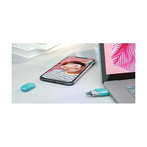 SanDisk iXpand Flash Drive Flip 128GB, Mint color