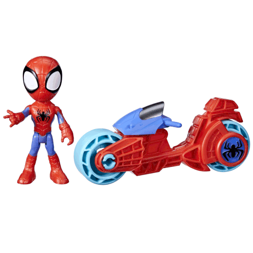 F6777 Spidey ve nanlmaz Arkadalar - Motorsiklet ve Figr +3 ya
