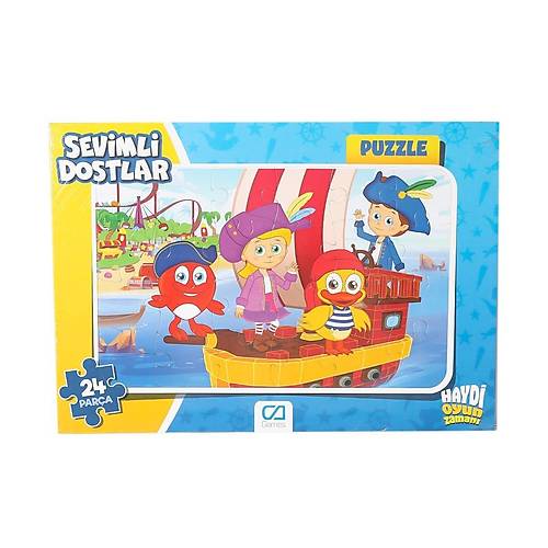 CAFRM-5121-5122 Sevimli Dostlar Frame Puzzle 24 Par�a