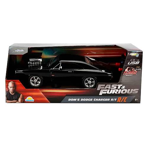6492 1:16 Fast & Furious Dom�s Dodge Charger R/T USB �arjl� Uzaktan Kumandal� Araba