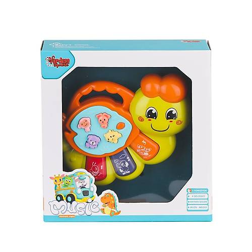 JLG-855-64A I��kl� ve M�zikli Solucan Bebek Pianosu -Vardem Oyuncak