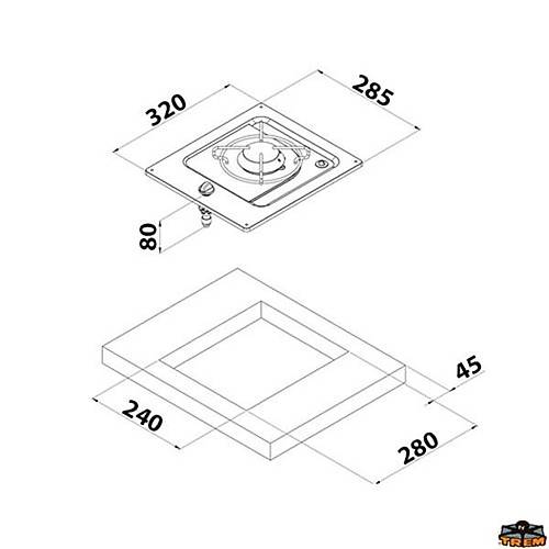 CAN PC1320 Tekli Gmme Ocak